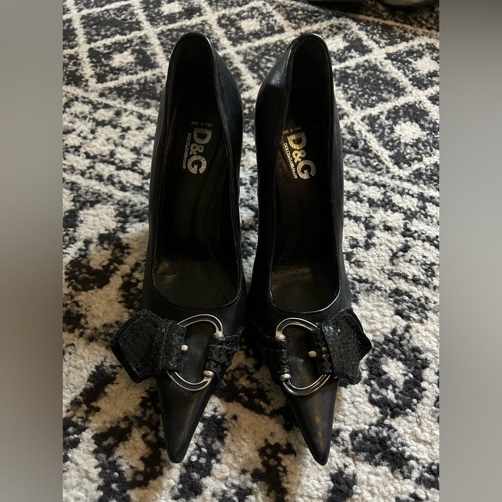 Pointed Toe Vintage Dolce & Gabbana Heeled Shoes